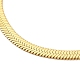 Ion Plating(IP) 304 Stainless Steel Herringbone Chain Necklace for Men Women(NJEW-E076-04C-G)-2