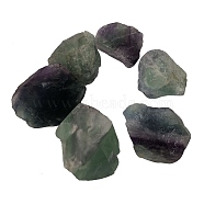 Rough Raw Natural Fluorite Beads, for Tumbling, Decoration, Polishing, Wire Wrapping, Wicca & Reiki Crystal Healing, No Hole/Undrilled, Nuggets, 30~50x22~28x15~23mm, about 20pcs/1000g(G-F710-18)