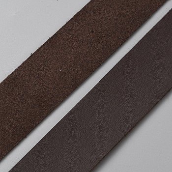10M Flat Imitation Leather Cord, for Pillow Decor, Coconut Brown, 30x1.6mm, about 10.94 Yards(10m)/Roll