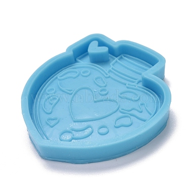 Moules en silicone pendentif bouteille de parfum coeur(X-DIY-M034-25)-3