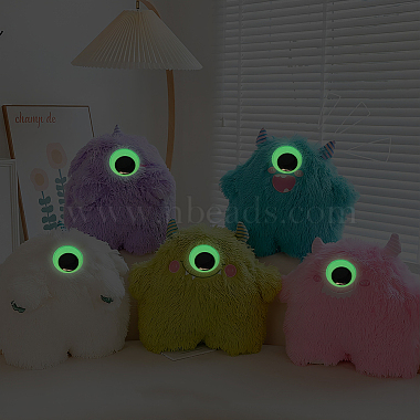 Luminous Plastic Wiggle Googly Eyes Cabochons(DIY-AR0002-94)-5