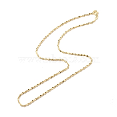 Brass Singapore Chains Necklace for Women(X-NJEW-P265-27G)-2