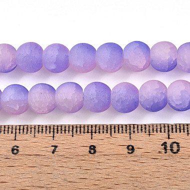 perles de verre craquel&eacute;(X1-GLAA-N009-8mm-08)-4