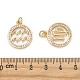 DIY Brass Micro Pave Cubic Zirconia Pendants(DIY-S030-36)-4