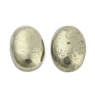 Natural Pyrite Cabochons, Oval, 14x10x4.5mm(G-G013-02D)