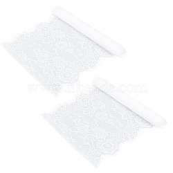 Polyester Antependium, Rectangle, White, 36x300cm(AJEW-WH0140-49)