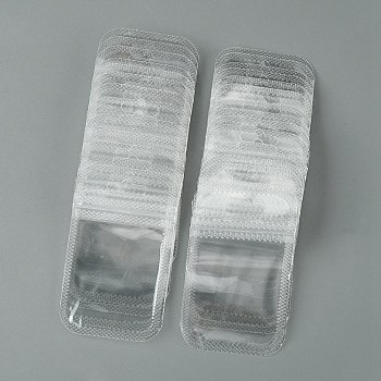 30Pcs Transparent Plastic Zip Lock Bags, Resealable Packaging Bags, Rectangle, Clear, 9x5.5x0.02cm, Unilateral Thickness: 2.3 Mil(0.06mm)