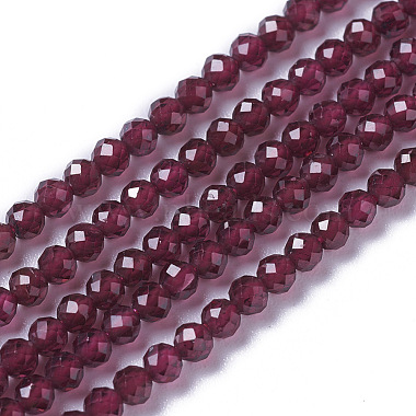 2mm Round Garnet Beads