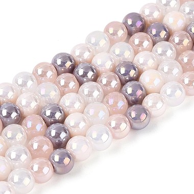 Electroplate Glass Beads Strands(X-EGLA-N019-6mm-04)-1