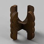 Wooden Plant Support, Plant Holder, Coconut Brown, 47x47x47mm(DIY-WH0430-947A)
