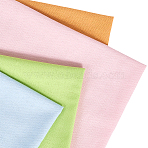 4Pcs 4 Colors Linen Fabric, for DIY Embroidery Clothing Accessories, Mixed Color, 500x500x0.5mm, 1pc/color(DIY-CY0001-05C)