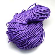 7 Inner Cores Polyester & Spandex Cord Ropes, Solid Color, for Rope Bracelets Making, Mauve, 4~5mm, about 109.36 yards(100m)/bundle, 420~500g/bundle(RCP-R006-187)