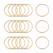 Brass Linking Rings, Lead Free & Nickel Free, Ring, Light Gold, 20x1mm, about 1000pcs/bag(X-KK-S327-06KC-20mm)