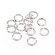 Alloy Jump Rings, Round Ring, Platinum, 10x1.2mm, 16 Gauge, Inner Diameter: 7.2mm(KK-WH0052-05C-P)