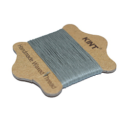 Waxed Nylon Cord, Gray, 0.55mm, about 21.87 yards(20m)/card(YC-E005-0.55mm-18)