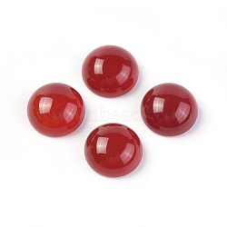 Natural Carnelian Cabochons, Dyed & Heated, Half Round, 10x4~5mm(G-F608-04C-04)