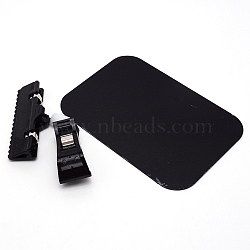 Erasable PVC Food Label Display Chalkboard Clip, for Supermarket, Bakery, Cafe Price Tag, Black, 14.5x10x0.1cm(ODIS-WH0010-06B)