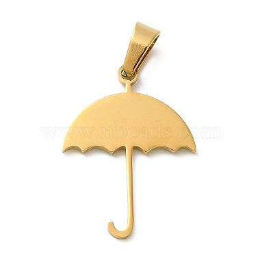 Golden Umbrella 304 Stainless Steel Pendants
