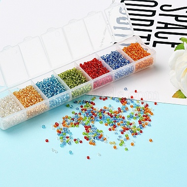 3500Pcs 7 Colors 12/0 Glass Round Seed Beads(SEED-YW0001-23)-6