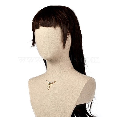 Collier pendentif hippocampe et coquillage pour adolescente femme(NJEW-JN03716)-6