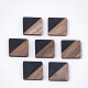 Resin & Walnut Wood Cabochons(RESI-S358-A-90D)-1