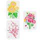 3Pcs 3 Styles PET Hollow Out Drawing Painting Stencils(DIY-WH0395-0002)-1