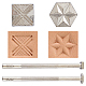2Pcs 2 Style DIY Alloy Steel Leathercraft Stamps(FIND-FH0007-85)-1