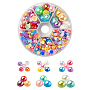 Mixed Color Half Round ABS Plastic Cabochons(OACR-YW0001-26)