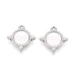304 Stainless Steel Pendant Cabochon Settings, Star, Stainless Steel Color, Tray: 8mm, 15x14.5x2mm, Hole: 1.4mm(STAS-T067-08P)