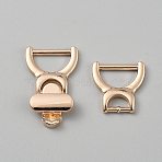 Alloy Scarf Ring Buckles, Double D-Ring & Ring Snaffle Bit for Scarf Belts, Light Gold, 58x25x8mm(FIND-WH0173-114KCG)
