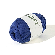 Polyester Cloth Yarn, For Hand Knitting Thick Thread, Crochet Cloth Yarn, Medium Blue, 5mm, about 32.81 Yards(30m)/Skein(PW-WG82661-05)