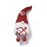 Valentine's Day Cloth Doll Gnome Figurines, for Home Desktop Decoration, Arrow, 325x115x67mm(DJEW-K021-01A)