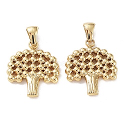 304 Stainless Steel Pendants, Tree Charm, Golden, 22x18.5x3mm, Hole: 6x3mm(STAS-P329-06G)