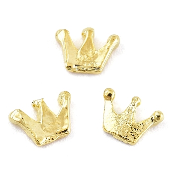 Alloy Cabochons, UV Resin Filling Materilal, Cadmium Free & Lead Free, Crown, Golden, 4x5.5x1mm