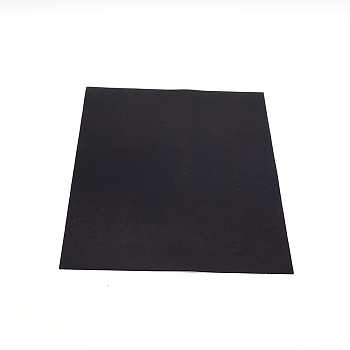 Rubber Single Side Board, with Adhesive Back, Rectangle, Black, 300x210x2mm