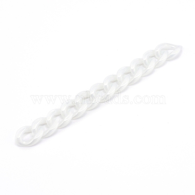Creamy White Acrylic Curb Chains Chain