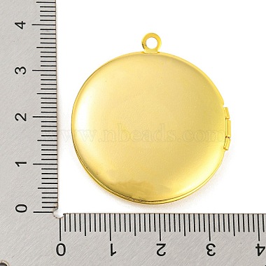 стойки обшивки латунь медальона подвески(KK-M263-03G)-3