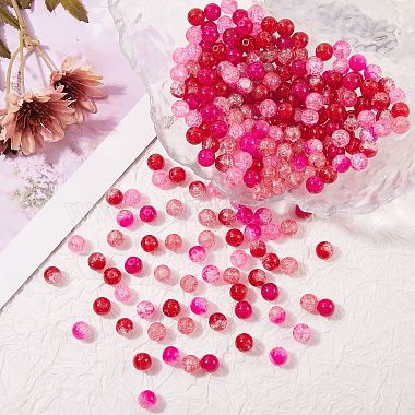 300Pcs 6 Colors Spray Painted Crackle Glass Beads(CCG-SZ0001-11A)-4