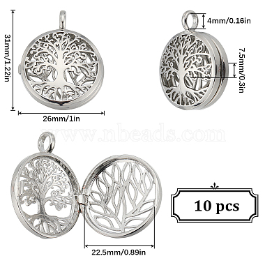 10pcs pendentifs cage en laiton creux(KK-SC0004-39)-2