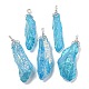 Electroplated Raw Rough Natural Quartz Crystal Big Pendants(G-A229-02P-09)-1