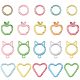 16Pcs Spray Painted Alloy Spring Gate Rings(FIND-YW0010-86)-2