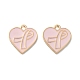 Light Gold Tone Zinc Alloy Enamel Pendants(ENAM-WH0061-12B)-1