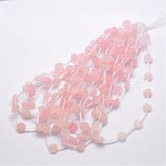 Natural Rose Quartz Beads, Rose, 10x5~9mm, Hole: 1mm(G-O156-B-16)