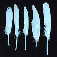 Goose Feather Costume Accessories, Dyed, Cyan, 105~157x16~22mm, about 500pcs/bag(FIND-T037-01G)