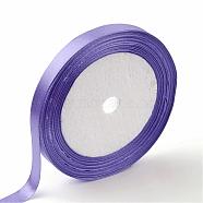 Single Face Satin Ribbon, Polyester Ribbon, Medium Slate Blue, 2 inch(50mm), about 25yards/roll(22.86m/roll), 100yards/group(91.44m/group), 4rolls/group(RC50MMY-063)