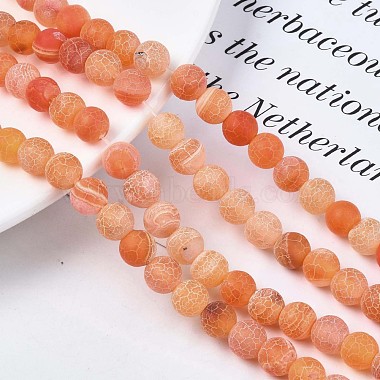 Natural Weathered Agate Beads Strands(X-G-S259-05H-8mm)-4