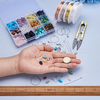 Kits de fabrication de boucles d'oreilles bricolage beadthoven(DIY-BT0001-18)-5