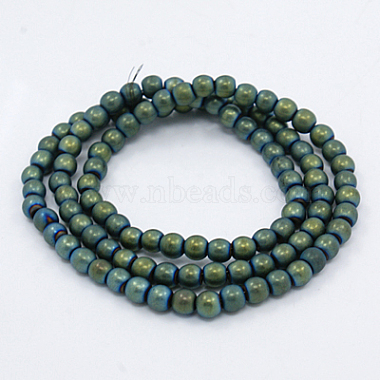 Electroplate Non-magnetic Synthetic Hematite Beads Strands(G-M007-03C)-2
