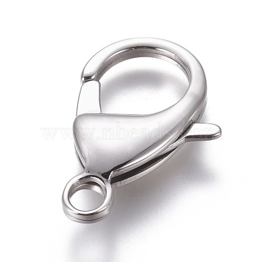 304 Stainless Steel Lobster Claw Clasps(STAS-AB27)-2