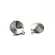 201 Stainless Steel Charms Pointed Back Rhinestone Settings(STAS-E088-07-13x10.5mm)-1